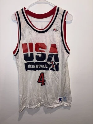 Vintage Champion USA Basketball Jersey 90s Chris Mullin #4 Authentic Y2K 44 - Image 1 of 4