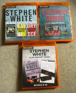 Stephen White Books Dr. Alan Gregory Psych Thriller Series: MP3 CD Lot 1-6, 9-10 - Picture 1 of 11