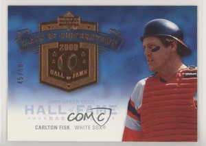 2005 Upper Deck Hall of Fame Class of Cooperstown /50 Carlton Fisk #CC-CF2 HOF