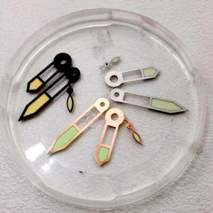 goden green yellow mark watch hand for Seagull 2555,2557,2530 movement 47mm case - Picture 1 of 13