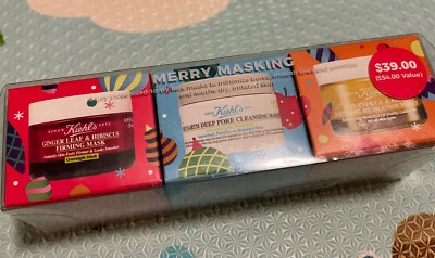 Kiehl's Merry Masking 3 Piece set  28ml Each Bottle NIB - Image 1 of 2