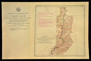 1915 Southern Pacific Railroad Map Roseburg Oregon Sutherlin Green Shasta Route - Picture 1 of 7