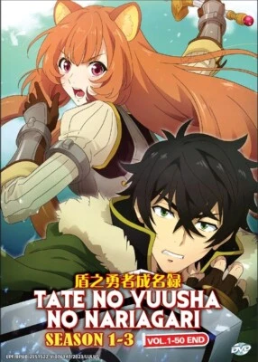 DVD Anime The Rising Of The Shield Hero Temporada 1+2+3 (1-50 Fin) Inglés, To... - Imagen 1 de 4
