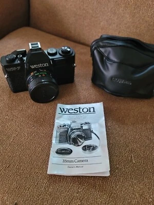 Cámara Weston WX-7 35 MM de colección con bolsa y manual de instrucciones no probada Foto 1 de 4