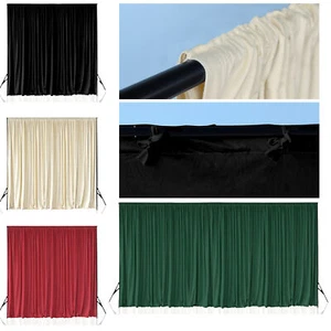 NUEVO Cortinas de Terciopelo Telón de Fondo 3x3m 3x6m Boda Fiesta Fotografía Decoración - Imagen 1 de 32
