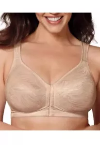 Sujetador Playtex 18 Hour 42B Postura Trasera Sin Alambres Cierre Frontal E525 Beige - Imagen 1 de 4