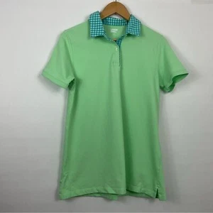 Camisa polo Lands End cuello a cuadros manga corta talla para mujer M 10-12 - Imagen 1 de 5
