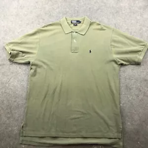 Vintage Polo Ralph Lauren Poloshirt Herren Large grau bestickt Pony Kurzarm * - Bild 1 von 12