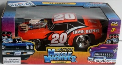 Muscle Machines Nascar '69 Camaro #20 Tony Stewart The Home Depot 1-18 scale - Image 1 of 4