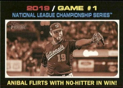 2020  HERITAGE #202 2019 NLCS GAME #1 -AT ST. LOUIS - Image 1 of 2