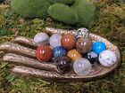 Mini Crystal Balls Natural Gemstone Spheres 20mm Marbles Polished Orbs Assorted 