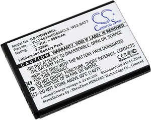 Batterie pour téléphone IP sans fil Yealink W53, W53P, W53h - Photo 1/3