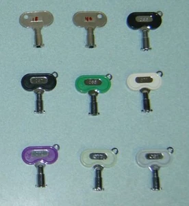 Pachislo Skill Stop Slot Machine Door Key Sammy Rodeo Aristocrat OEM - NEW - Picture 1 of 31