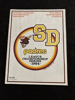 1984 MLB. NL League Championship Series Program San Diego Padres VS Chicago Cubs - Image 1 of 4