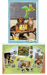 TT311 Puzzle Chien - Chat - Oiseau + BPZ Kinder Merendero Joy Italie 2008 - Afbeelding 1 van 1