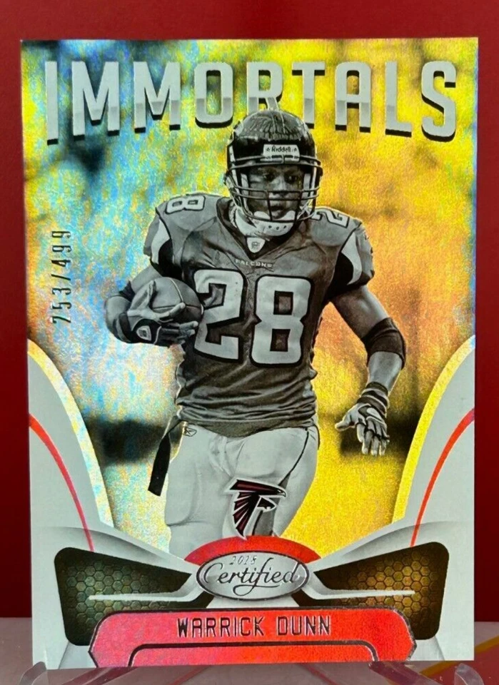 Warrick Dunn ~ 2018 Panini Certified ~ Immortals Mirror Silver /499 - Image 1 of 1
