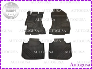 NEW LHD BLACK RUBBER FLOOR MATS CAR LINERS ALL WEATHER FOR SUBARU XV 2012-2017 - Picture 1 of 8