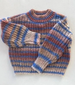 GB Girls Size 4 Acrylic Blend Mutli-Color Pullover Sweater - Picture 1 of 8