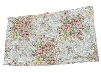 Almohada acolchada SHABBY CHIC rosas rosas farsa larga hecha a mano? Sin etiquetas (descripción) Foto 1 de 4