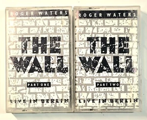 Roger Waters-The Wall Part One & Two Live In Berlin 1990 2x Cassette-Pink Floyd - Picture 1 of 3