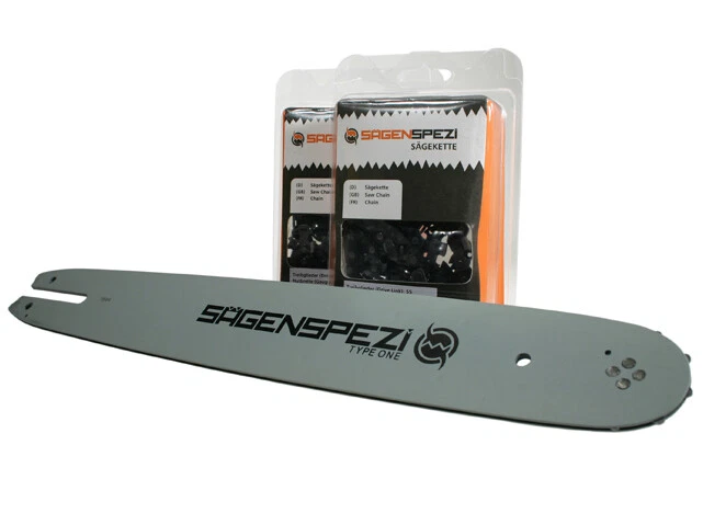 SECURA Sägeketten-Set Für Echo CS-450 – 4 Ketten + Schwert, 45 Cm, 0.325 Teilung, 72 Treibglieder