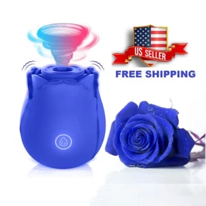 Sucking Vibrator 10-Speed G-spot rose Massager Dildo Clit Sucker Women Sex Toys - Picture 1 of 9