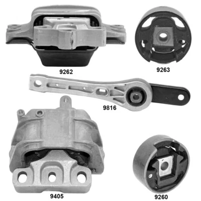 Suportes de motor e montagem de transmissão 5 peças para Volkswagen Passat 10-06 3.6L - Imagem 1 de 4