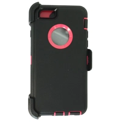 Black Pink For Apple iPhone 6S Plus Case with Belt Clip & Screen Protector  - Image 1 of 4