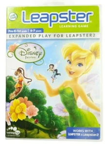 Leap Frog Leapster DISNEY FAIRIES TINKER BELL Learning Game Cartridge w/Booklets - Picture 1 of 3