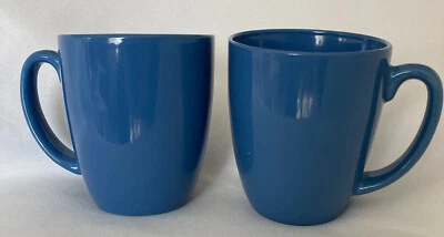 Juego de 2 tazas de café de gres Corelle azul medio 12 oz. Foto 1 de 4