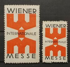 2 Alte Vignetten Wiener Internationale Messe, gross und klein, o. J. 