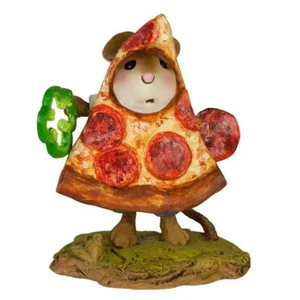 Wee Forest Folk WEE DELIVERY, WFF# M-649, Halloween, Peperoni Pizza Maus - Bild 1 von 2