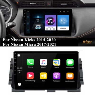 Radio estéreo Micra 2+32 GB 20,1"" Android 20,1 GPS para Nissan Kicks 17-21 2014-20 Foto 1 de 4