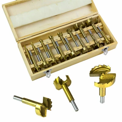 Forstnerbohrer Set 16tlg Holzbohrer Kunstbohrer Topfbohrer - Bild 1 von 4