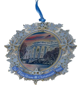 2009 White House Ornament G. Cleveland First Christmas Tree w Electric Lights - Picture 1 of 5