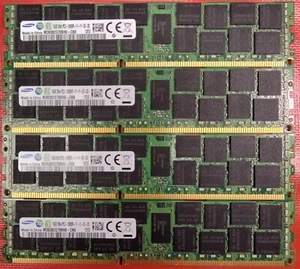 4x16GB Samsung M393B2G70BH0-CK0 16GB (64GB) 2RX4 PC3-12800R DDR3 RECC SERVER RAM - Picture 1 of 2