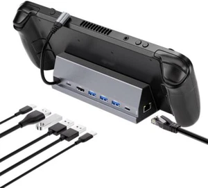 USB-C Docking Station 7-in-1 for Steam Deck with HDMI 4K@60Hz 2 USB-A 3.0 - Picture 1 of 7