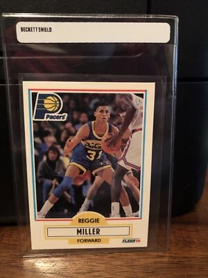 Tarjeta de baloncesto Fleer Reggie Miller 1990-91 #78 casi nueva-como nueva envío gratuito Foto 1 de 3