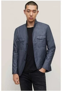 $ 1298 brandneu John Varvatos Kollektion Jacke mit drei Knöpfen und versteckter Knopfleiste - Bild 1 von 10