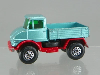 Vintage 1971 Matchbox Superfast No.49 Diecast Teal Blue Merecdes UNIMOG Truck - Image 1 of 4