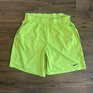Nike Dri-Fit Sport Basketball Shorts Logo neongrün mit Taschen - Herren XL - Bild 1 von 6