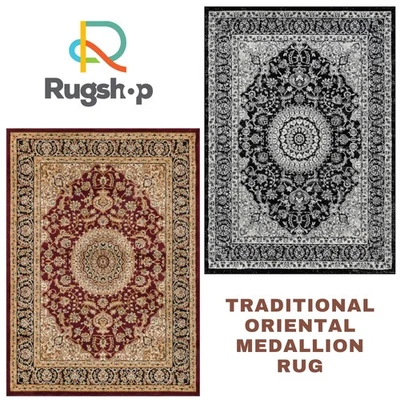 Rugs for Living Room Traditional Oriental Medallion Area Carpets Bedroom Rugs - Image 1 of 4