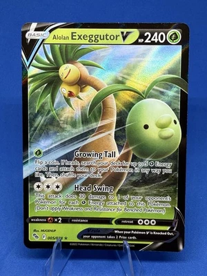 Alolan Exeggutor V 005/078 Pokémon GO Holo - Image 1 of 2