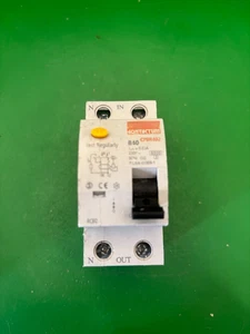 Contactum CPBR402 B40 40A 30mA Double Pole RCBO - Picture 1 of 4
