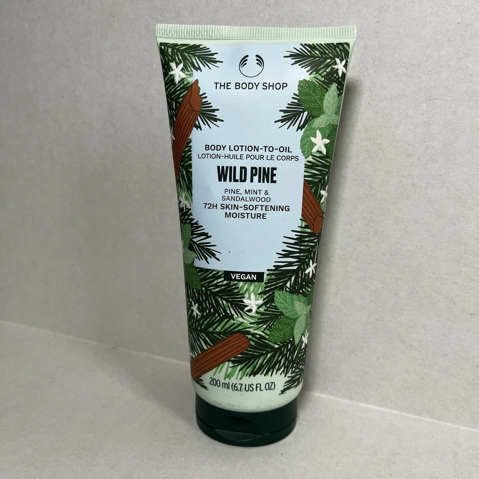 THE BODY SHOP Wild Pine Loción Corporal-A-Aceite *Edición Limitada* VEGANO 6.7 OZ Foto 1 de 1