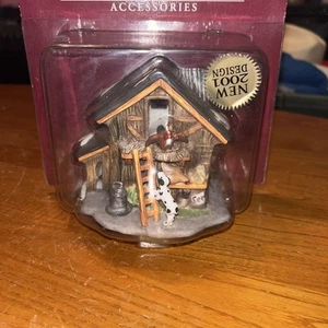 Figura de resina de banco de trabajo de Papá Noel gallina en caja original vintage 2001 - Imagen 1 de 7