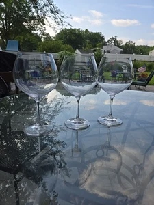 Mikasa Stephanie Bordeaux Crystal Wine Glasses Contemporary Set Of 3  - Picture 1 of 19