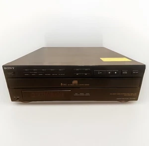 Sony CDP-C312M 5 Compact Disc Player High Density CD Changer Japan Retro Works - Picture 1 of 10