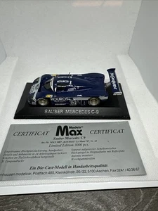 1/43 Max Models Sauber Mercedes C-9 Kouros #62 1987 Limited Ed To 3000 - Picture 1 of 5