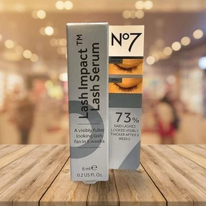 New Boots No.7 Lash Impact Serum Thickener for Fuller Lashes Sensitive Skin 6ml - Picture 1 of 2
